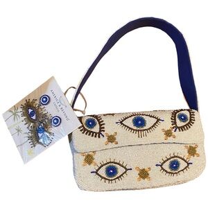 America & Beyond beaded evil eye bag. NWT